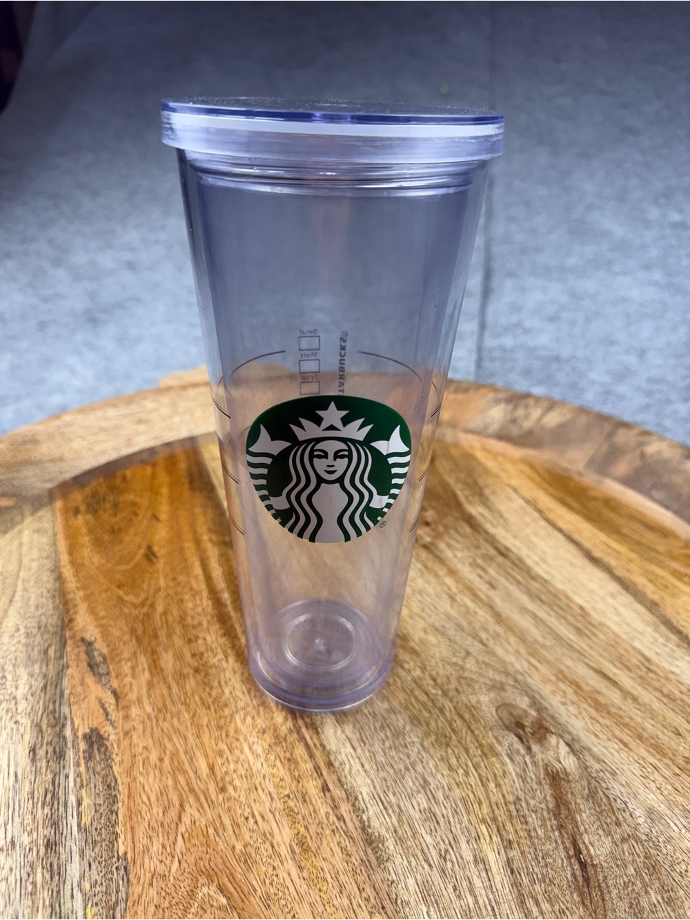 Starbucks Venti Clear Acrylic Cold Cup 24oz No Straw